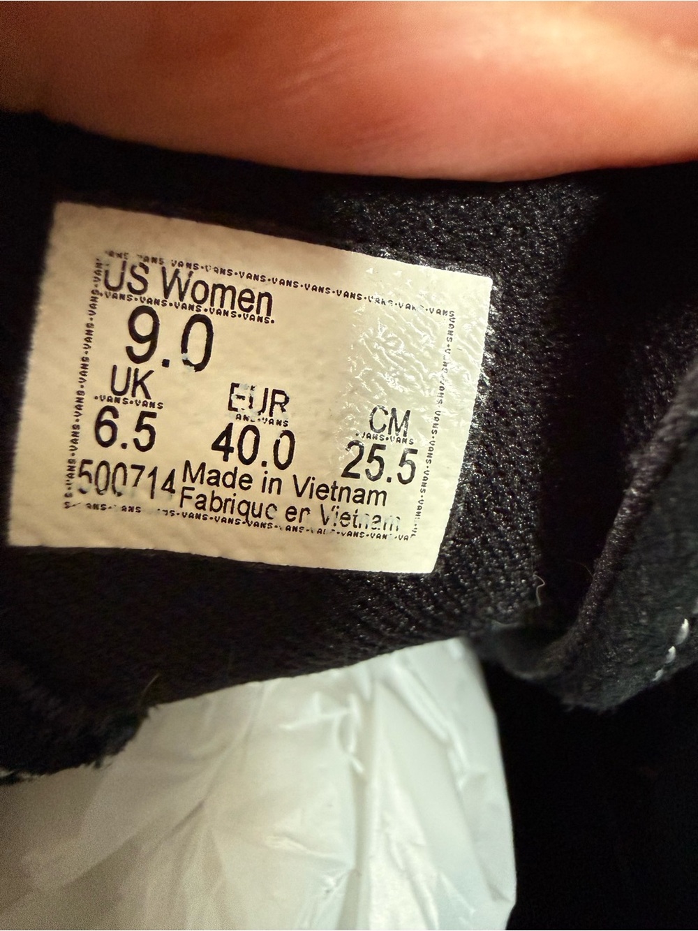 Vans ward Old Skool Black & White Suede Sneakers (9 ladies) unisex ok to - Picture 7 of 11